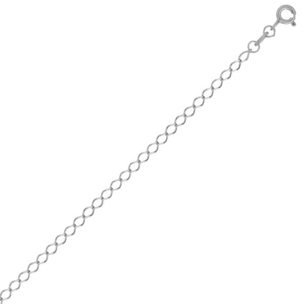 Цепь из серебра 925, плетение «Ромб»